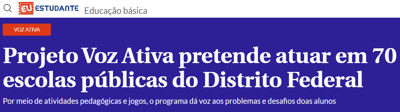 Matéria do Eu Estudante - Correio Brasiliense